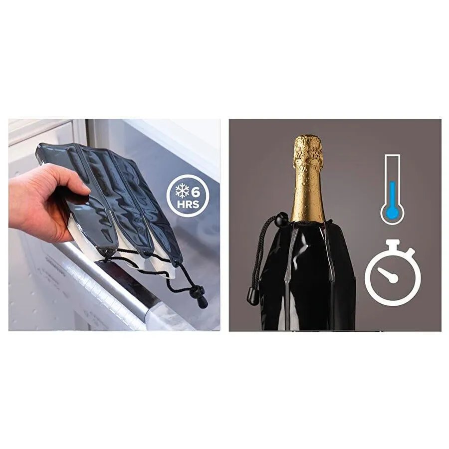 Vacu Vin Aktif Soğutucu Şarap & Şampanya Platin Platin