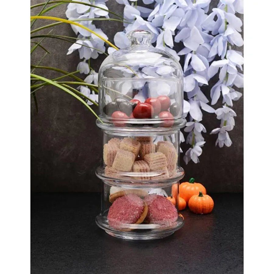 Paşabahçe 96815 Villa Patisserie 3 Katlı 505cc Kurabiyelik