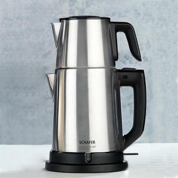 Schafer Optimal Elektrikli Paslanmaz Çay Makinesi -Inox