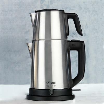 Schafer Optimal Elektrikli Paslanmaz Çay Makinesi -Inox