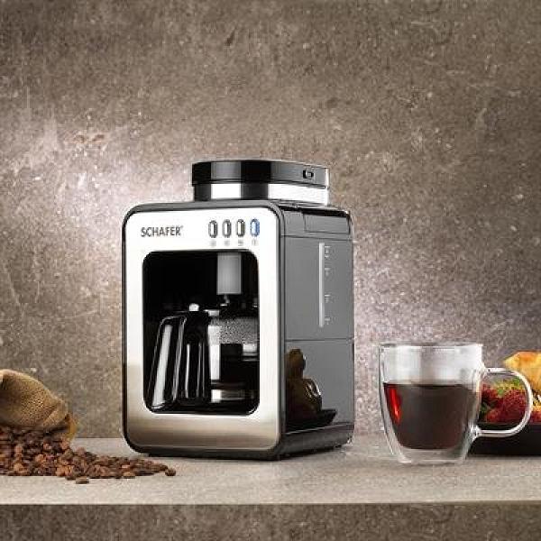 Schafer Barista Öğütücülü Filtre Kahve Makinesi-Siyah