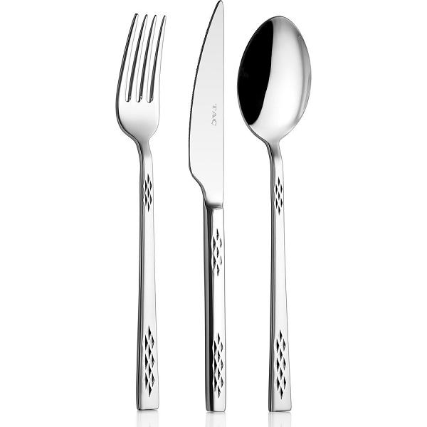 Taç Alesta 18 Parça 6 Kişilik Çatal Bıçak Kaşık Set