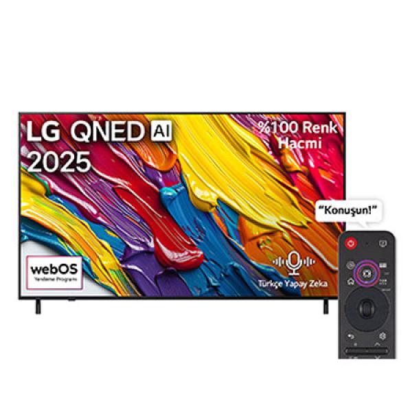 LG 86 inç LG QNED AI QNED82 4K Smart TV AI Sihirli Kumanda HDR10 webOS25 2025