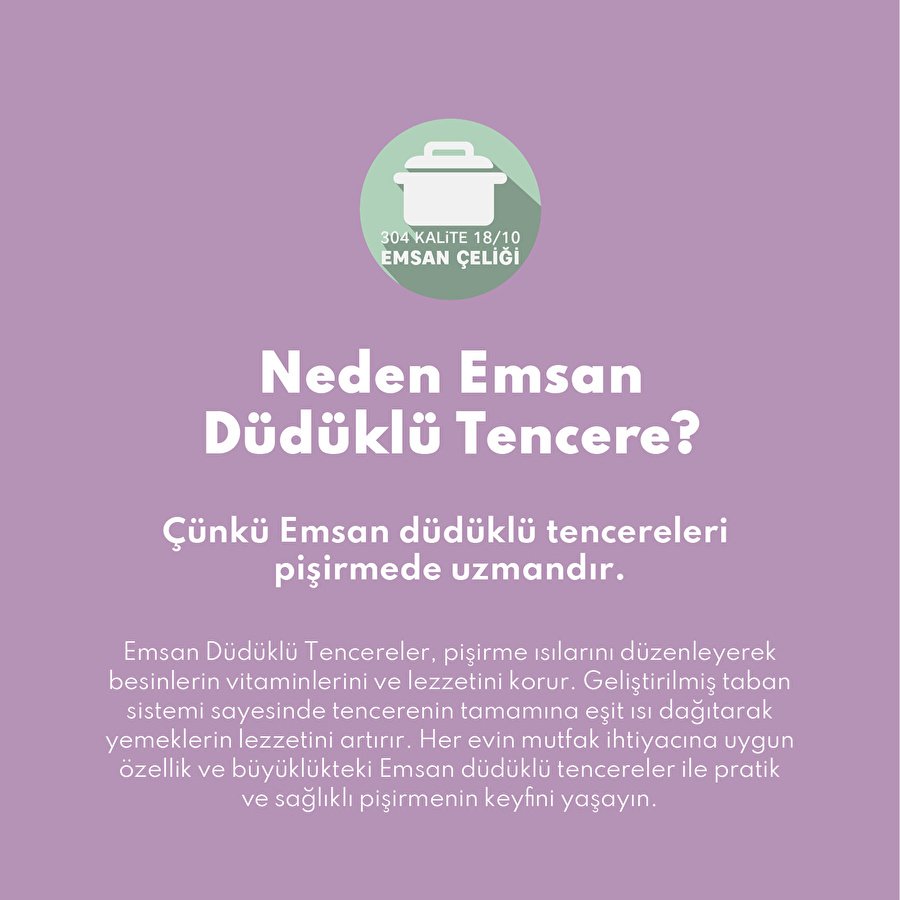 Emsan Burcu Paslanmaz Çelik Düdüklü Tencere 4 Lt