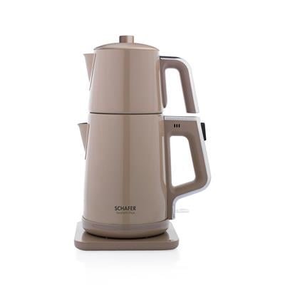 Schafer Teaform Plus Paslanmaz Çay Makinesi-Bej
