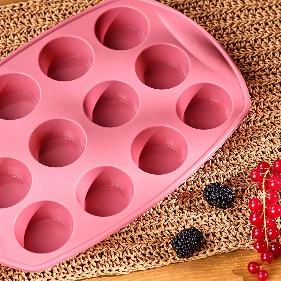 Emsan Silikon Muffin Kalıbı Pembe