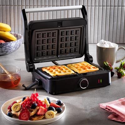 Schafer Trio Chef Tost ve Waffle Makinesi-Siyah