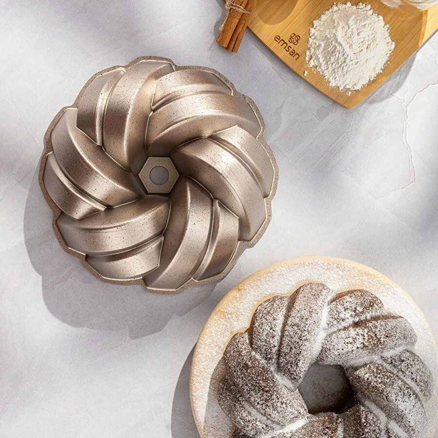 Emsan Golden Slice Döküm Kek Kalıbı 25 cm