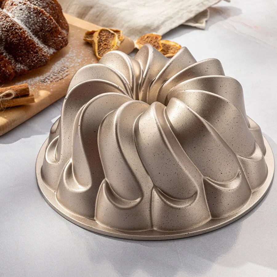 Emsan Golden Flora Döküm Kek Kalıbı 25 cm