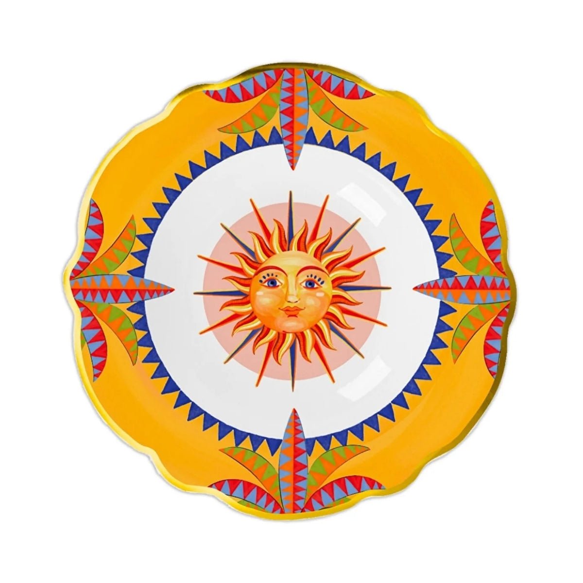 Baci Milano Dolce Vita 6'lı Sun Çukur Tabak 23 cm Porselen