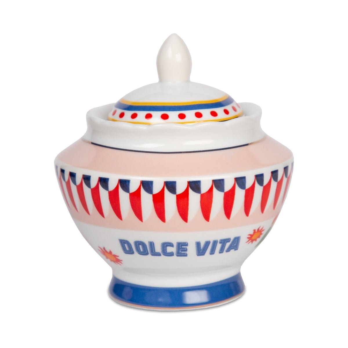 Baci Milano Dolce Vita Çok Renkli Porselen Şekerlik 13 Cm