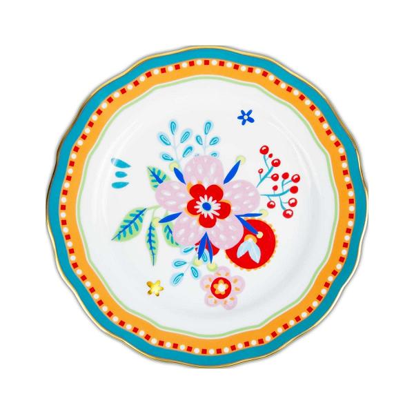 Baci Milano Mamma Mia Çiçek Desenli Tabak 22 cm