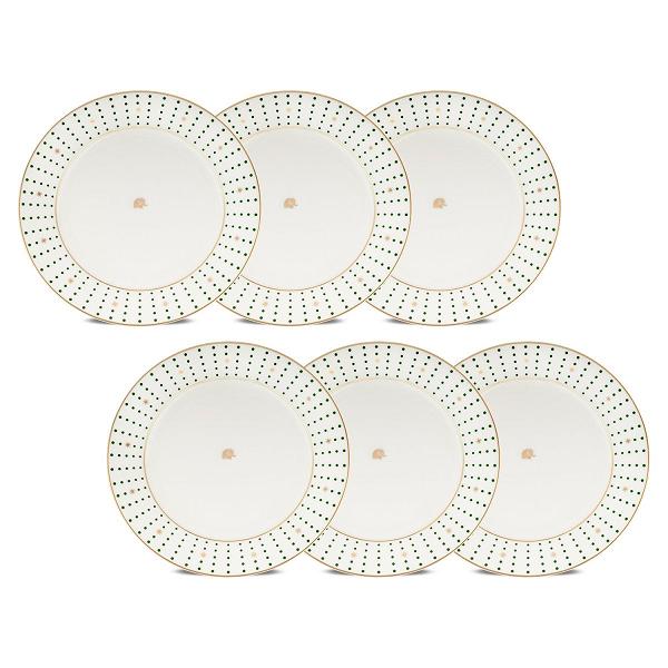 Jumbo Navy Yeşil 6'lı Pasta Tabağı