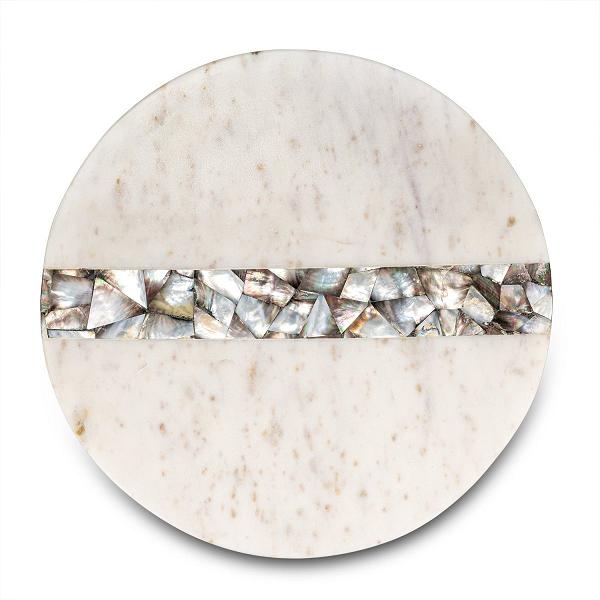 Jumbo Romano Mermer Servislik 14x14x1.76 cm Beyaz