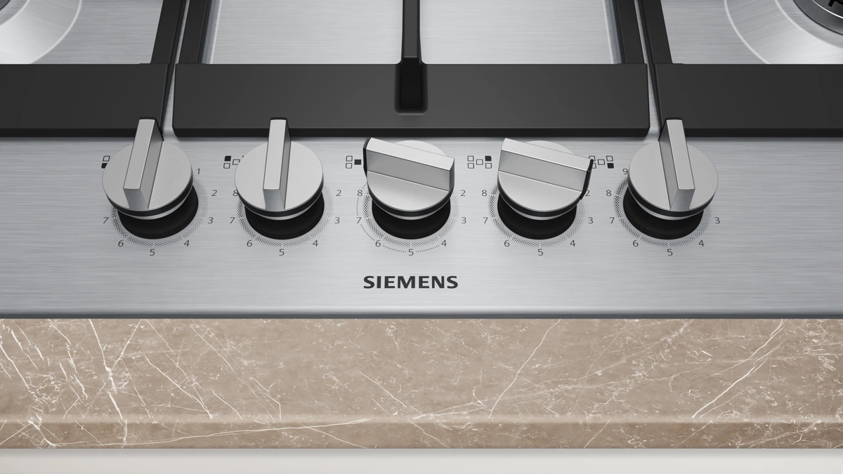 Siemens iQ500 Gazlı Ocak 75 cm Paslanmaz çelik