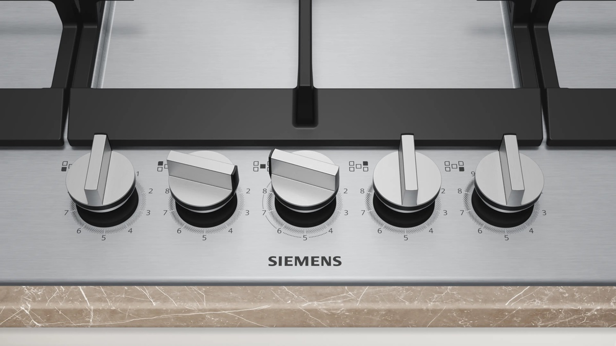Siemens iQ500 Gazlı Ocak 90 cm Paslanmaz çelik