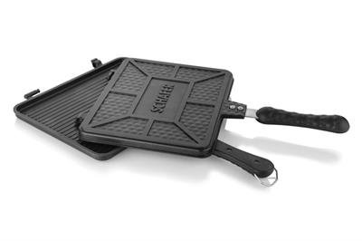Schafer Tastemake XL Döküm Ocak Üstü Tost Izgara 20x26 Cm-2 Parça