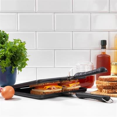 Schafer Tastemake XL Döküm Ocak Üstü Tost Izgara 20x26 Cm-2 Parça
