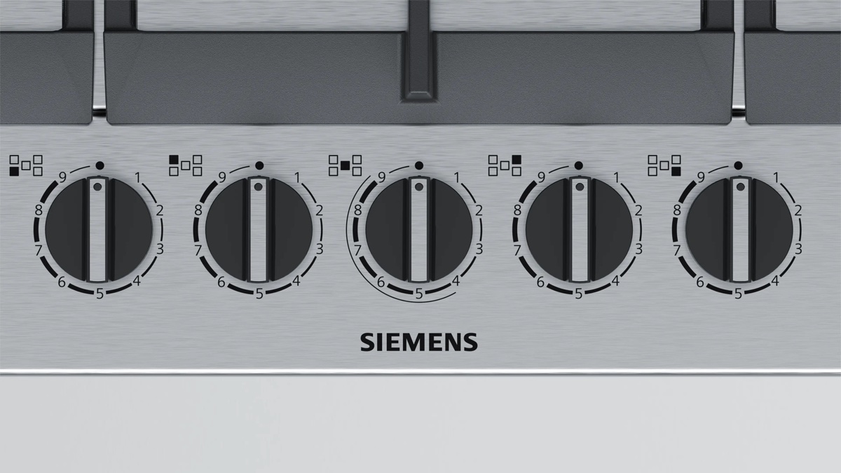 Siemens EC7A5RB90 iQ500 Gazlı Ocak 75 cm Paslanmaz çelik