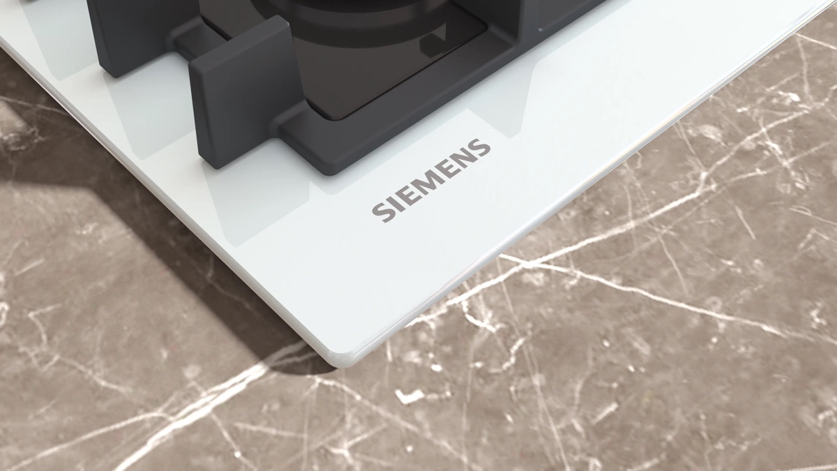 Siemens EN6B2NP40O iQ300 Gazlı Ocak 60 cm Sert cam, Beyaz