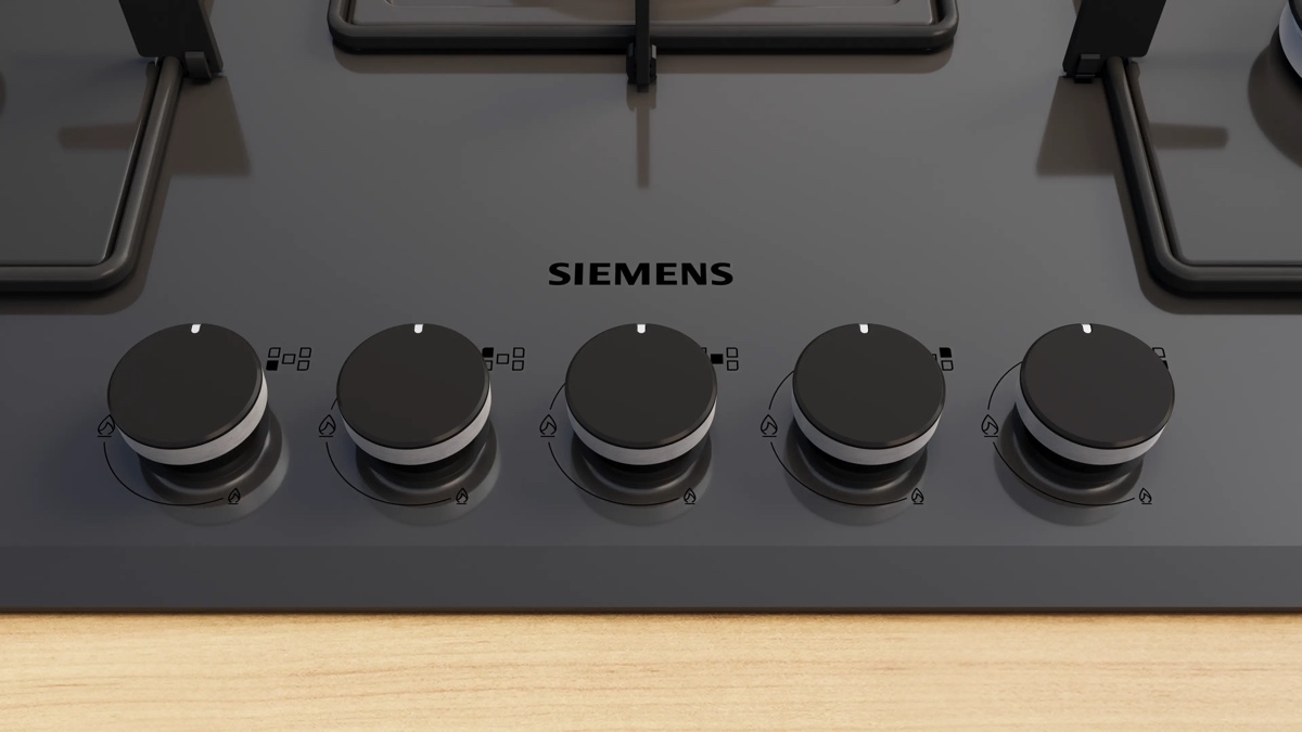 Siemens EN7B8QP30O iQ300 Gazlı Ocak 75 cm Sert cam