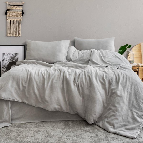 Schafer Home Etamine Pamuk ÇK Nevresim Takımı 4 Parça-Gri