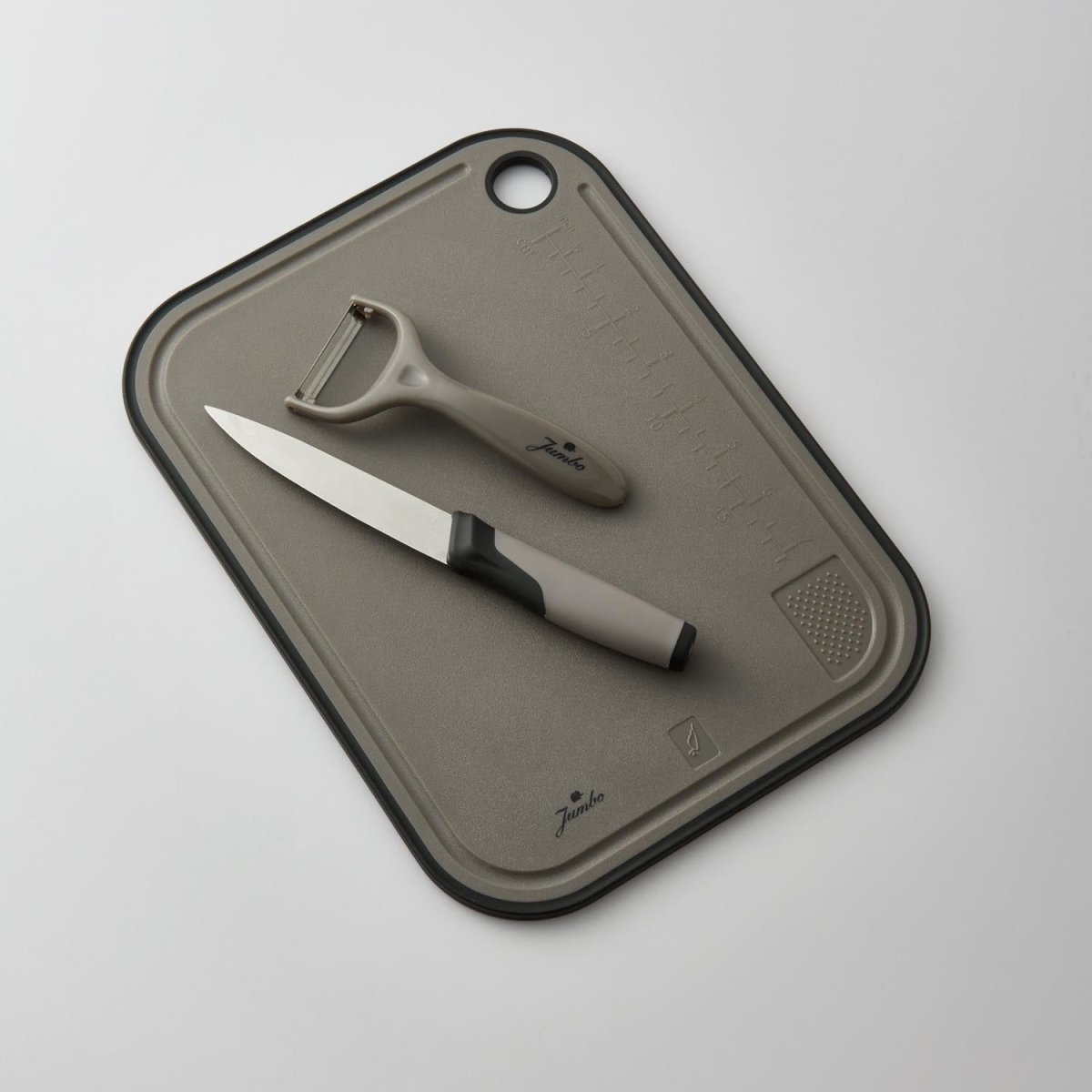 Jumbo Smart Grey Kesme Tahtası ve Soyacak Seti
