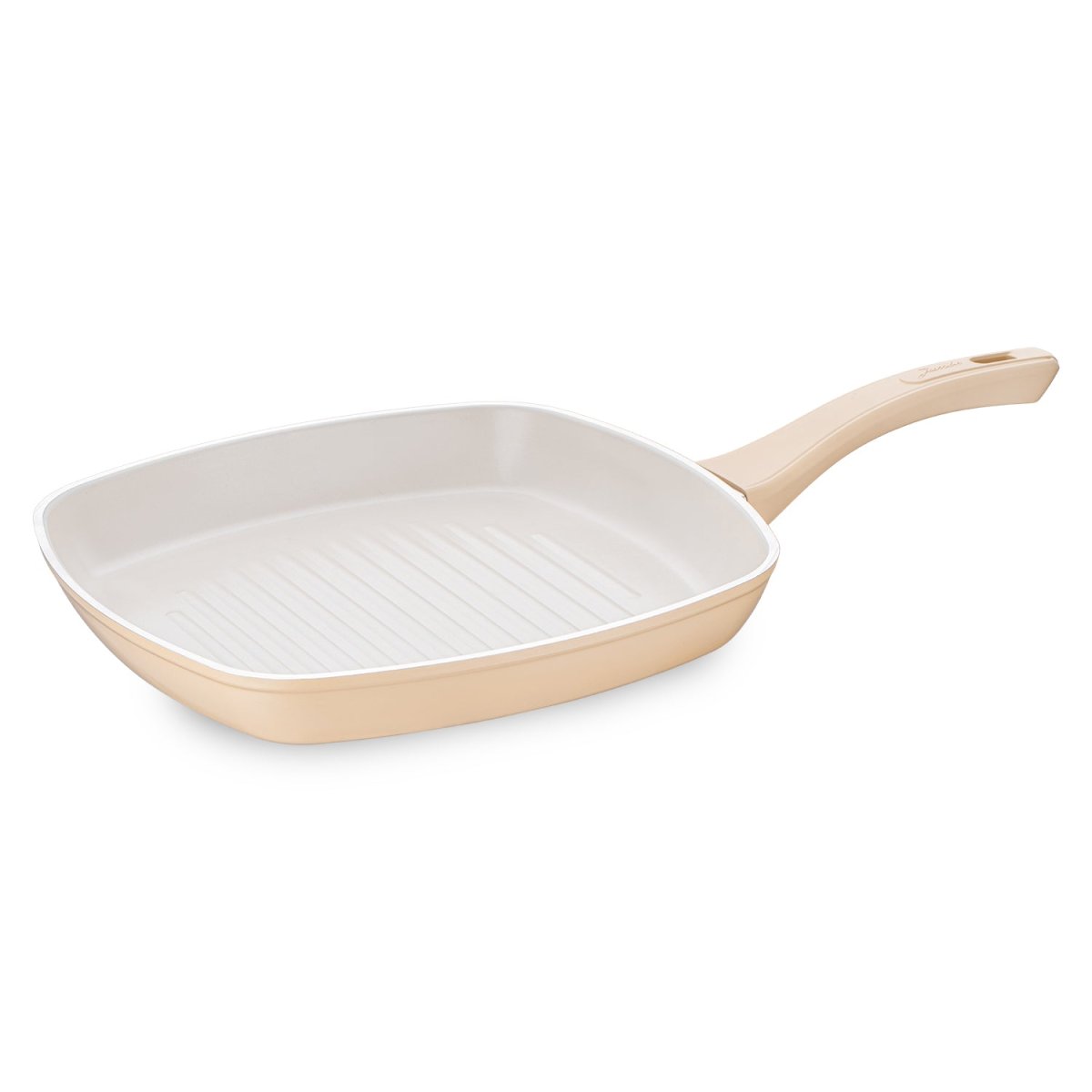 Jumbo Swiss Crystal Dark Cream İndüksiyon Tabanlı Grill Tava 28 cm