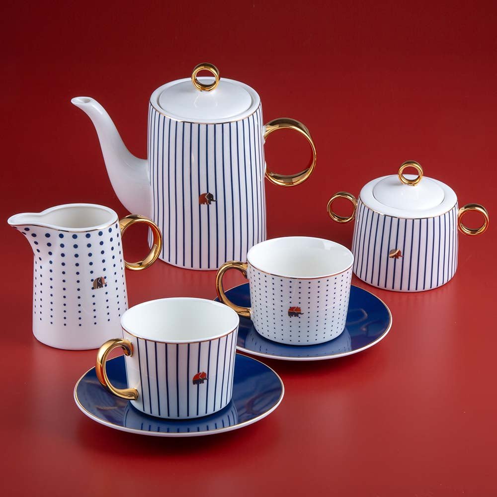 Jumbo Navy 15 Parça Çay Seti
