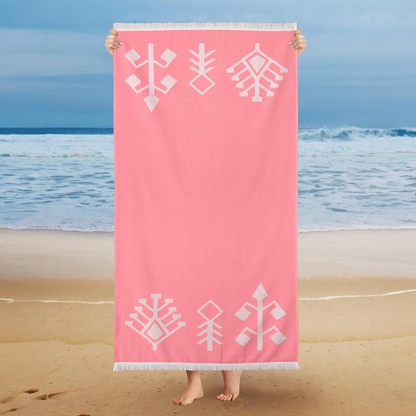 Schafer Home Ethnic Plaj Havlusu-75x150-Pembe