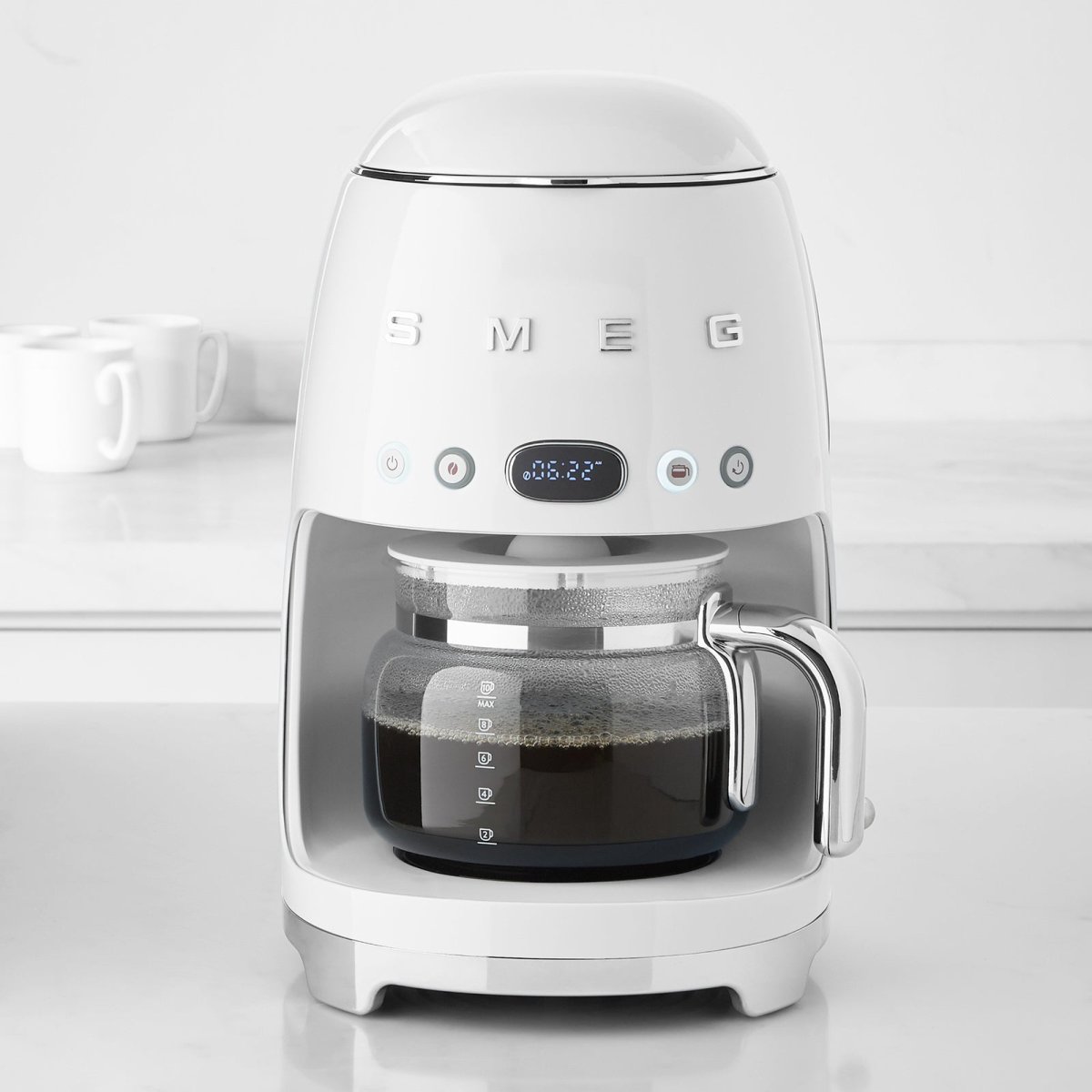 Smeg Linea 50'S Retro Style- Filtre Kahve Makinesi - White Dcf02Wheu