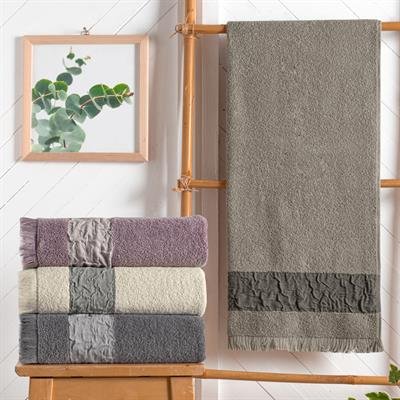 Schafer Home Crepe Armürlü Havlu 50x90 Cm-Gri
