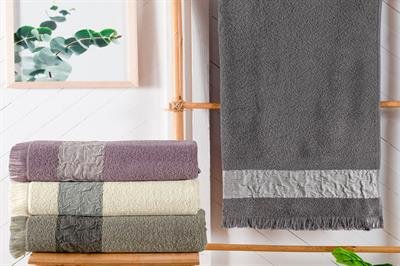 Schafer Home Crepe Armürlü Havlu 70x140 Cm-Antrasit