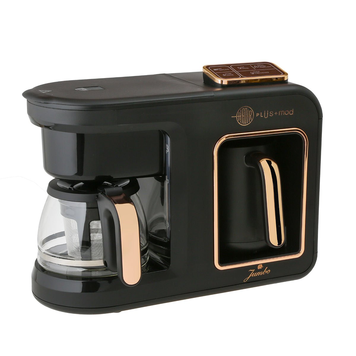 Jumbo Hatır Plus Mod 5in1 Çay ve Kahve Makinesi (Filtre+Közde Türk Kahvesi+Çay Demleme+Sütlü İçecek)