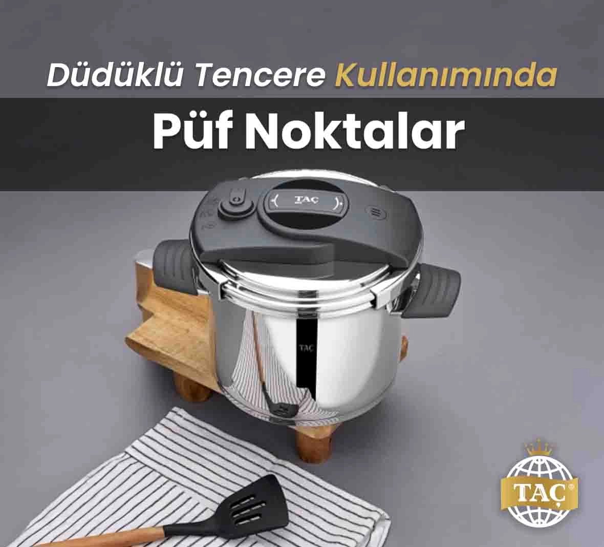 Taç Bengü İndüksiyon Tabanlı Güveç Düdüklü Tencere 4 LT