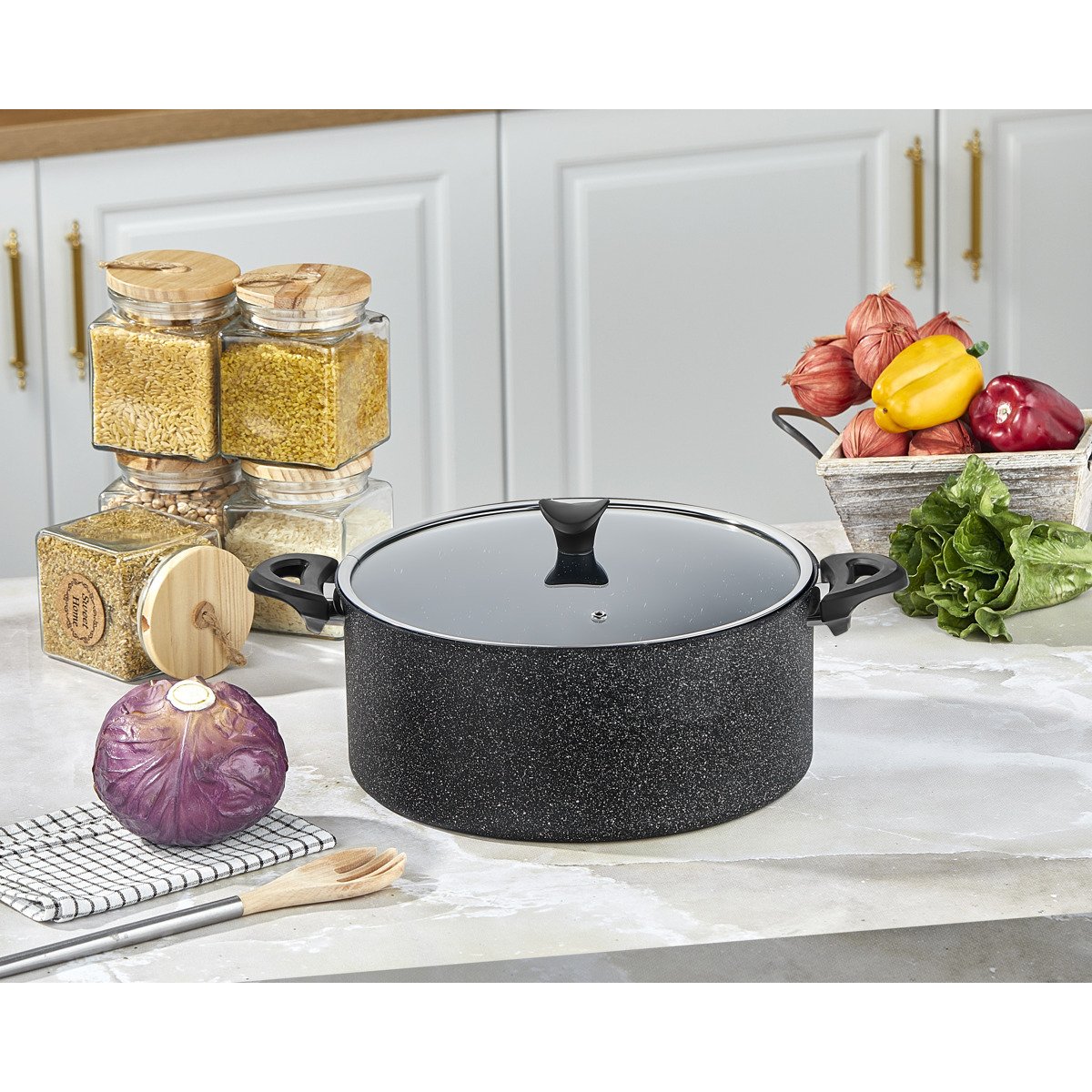 Taç Ultra Granit Derin Tencere 20cm