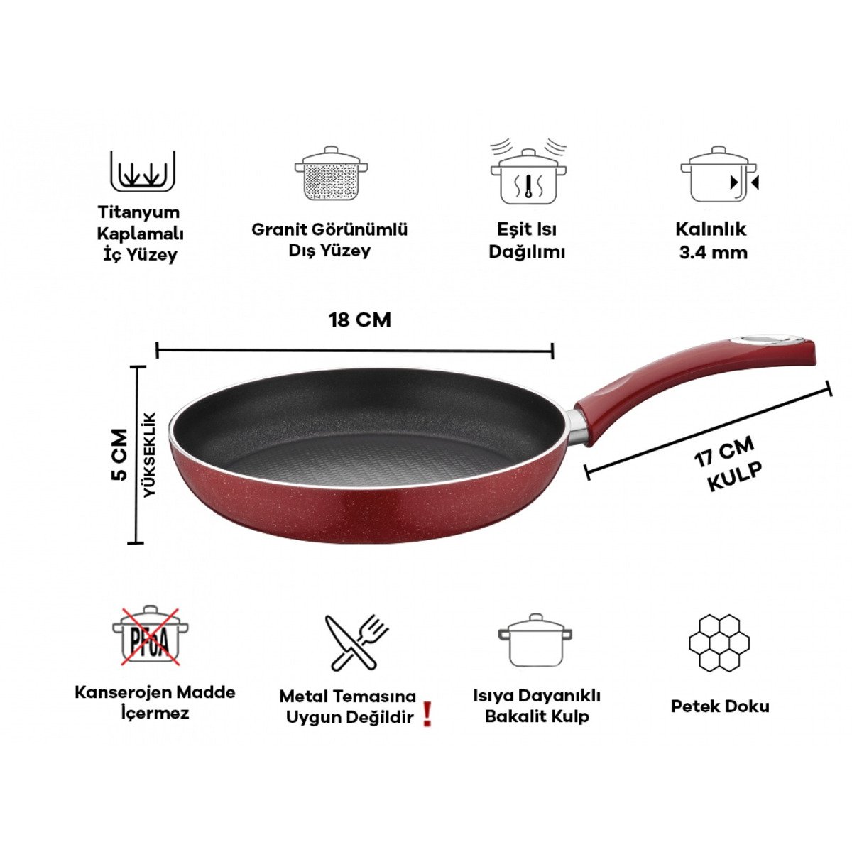 Taç Titan Granit Tava 26cm