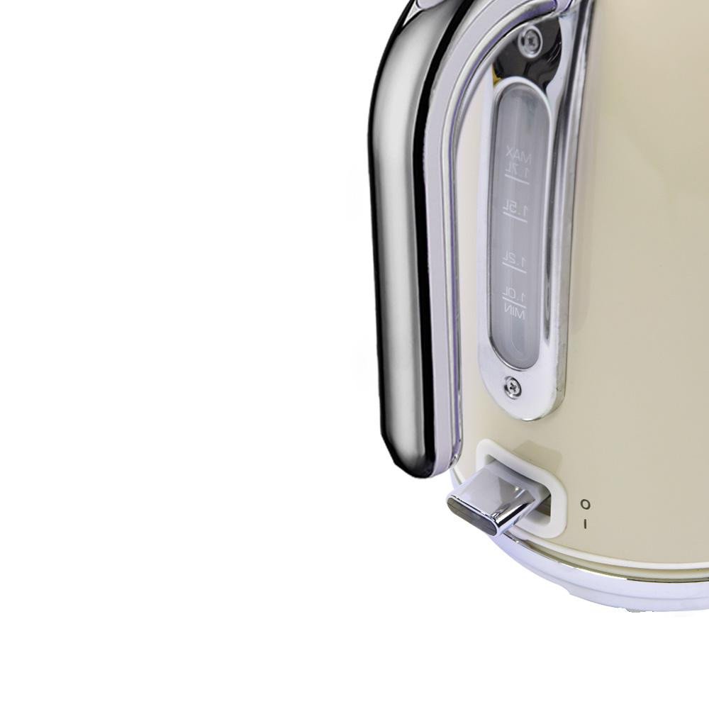 Berghoff Gem Retro 1.7 Litre Vanilya Krem Rengi Yeni Su Isıtıcısı