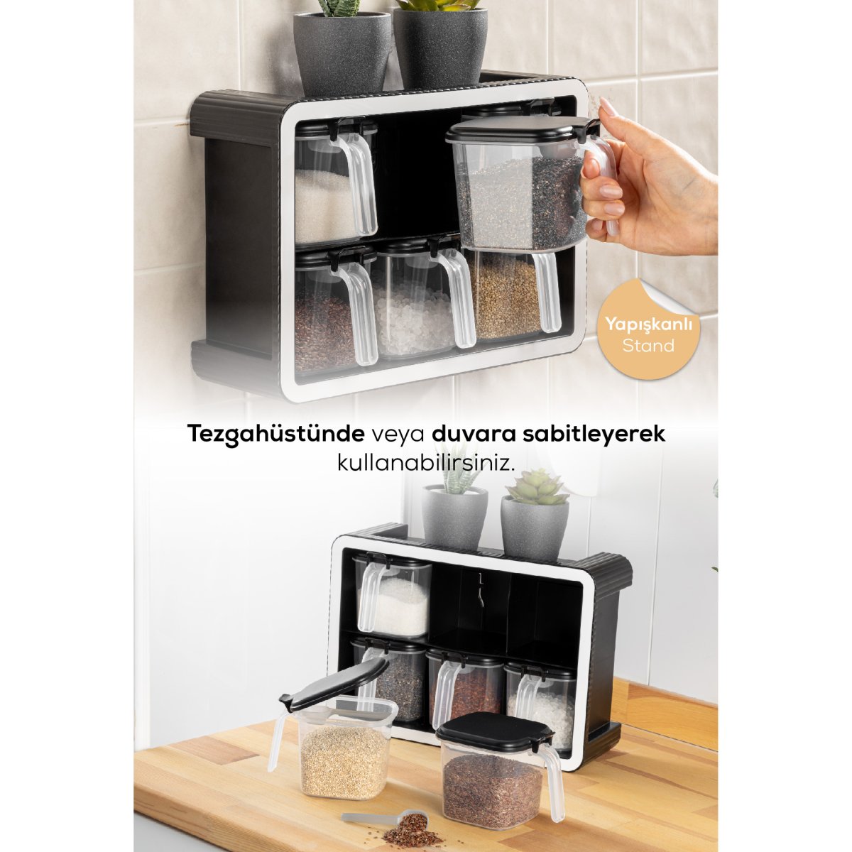 Vienev Etiketli Yeşil Cam Şişe Zeytinyağı Ve Ayçiçek Yağı Seti 750 Ml – Ahşap Standlı