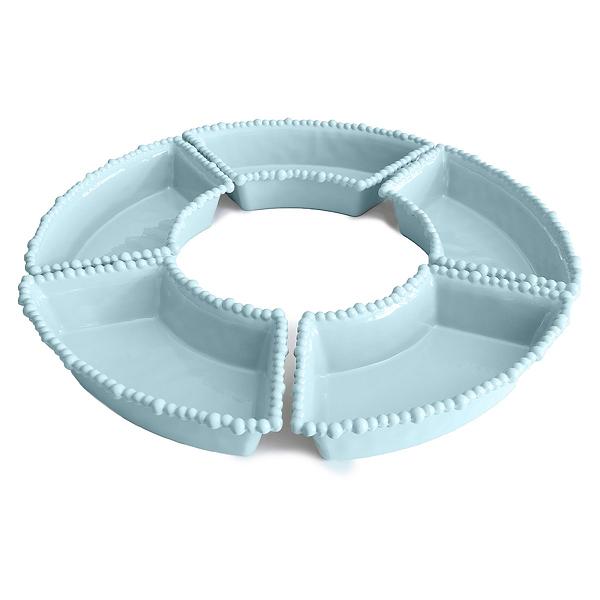 Baci Milano Joke Table Kitchen Melamin 5'li Meze Tabağı Aqua
