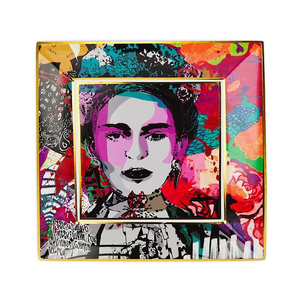 Baci Milano Street Art Gift Kare Tabak18x18 cm Frida