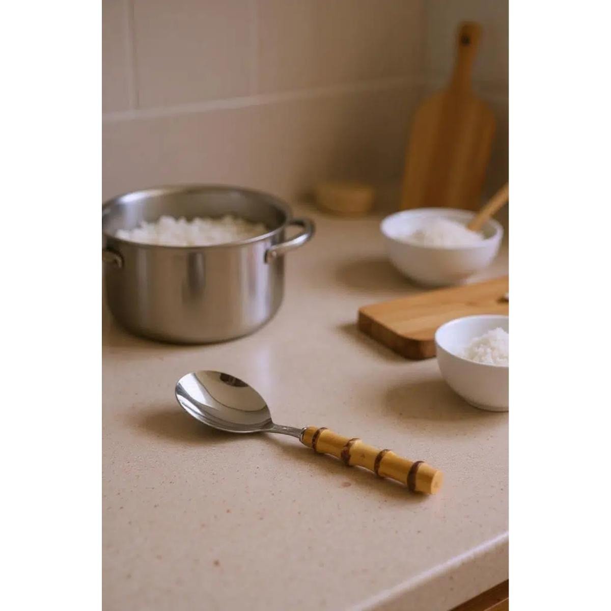 Bambum Mundo Bambu Saplı Kepçe 34-9,5cm