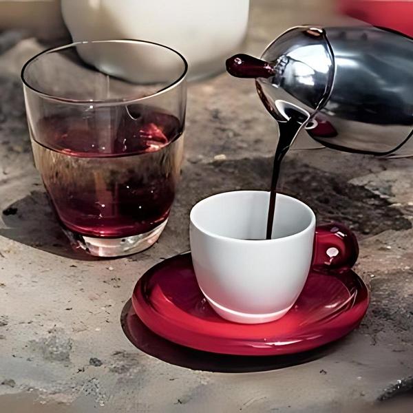 Egan Italy Love Sweet Love 2’li Kırmızı Espresso Fincan Seti