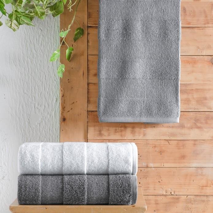 Schafer Home Solid Jakarlı Havlu 50x90-Gri