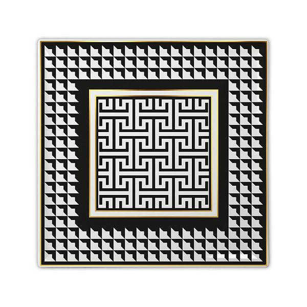Baci Milano Optical Kare Tepsi 30 cm x 30 cm