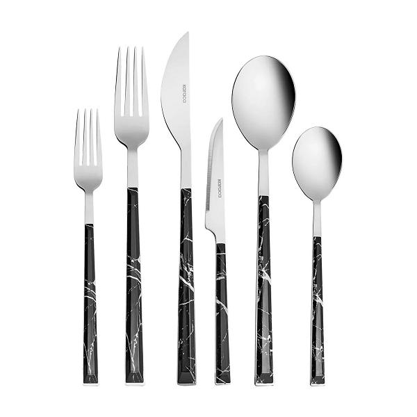 Berghoff Home Belly 20 Parça Çatal Bıçak Takımı Füme Siyah