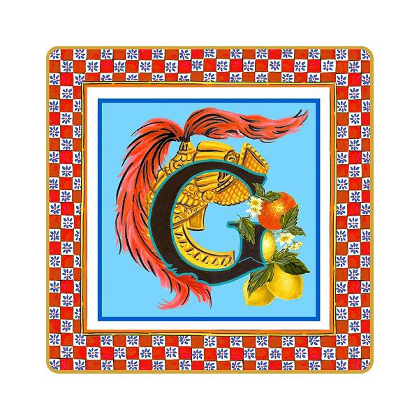 Baci Milano Ortigia C Harfli Mini Tepsi 15x15 Cm