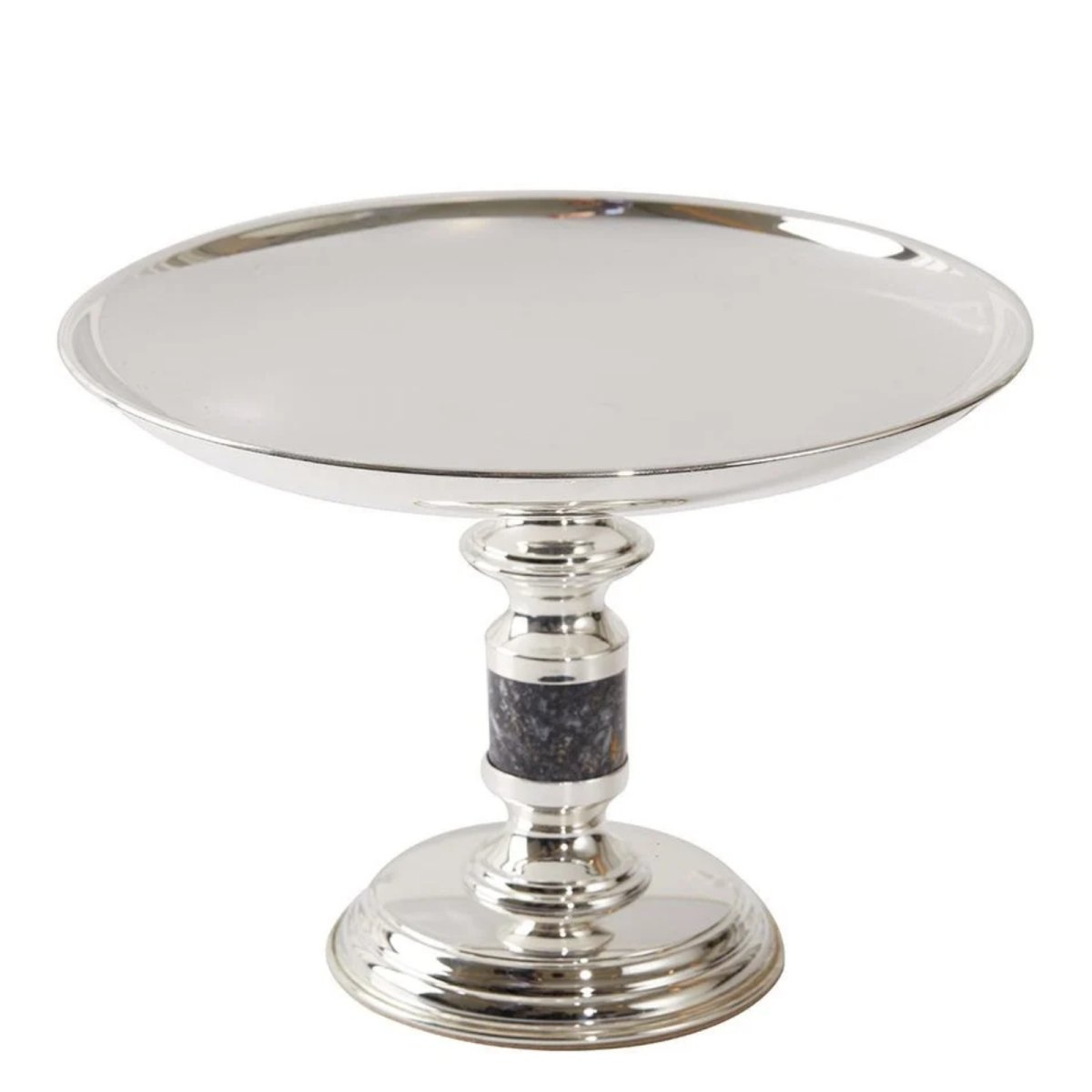 Beige & Stone Frezya Metal Ayaklı 23 Cm Tatlı Meyve Servis/sunum Tepsisi