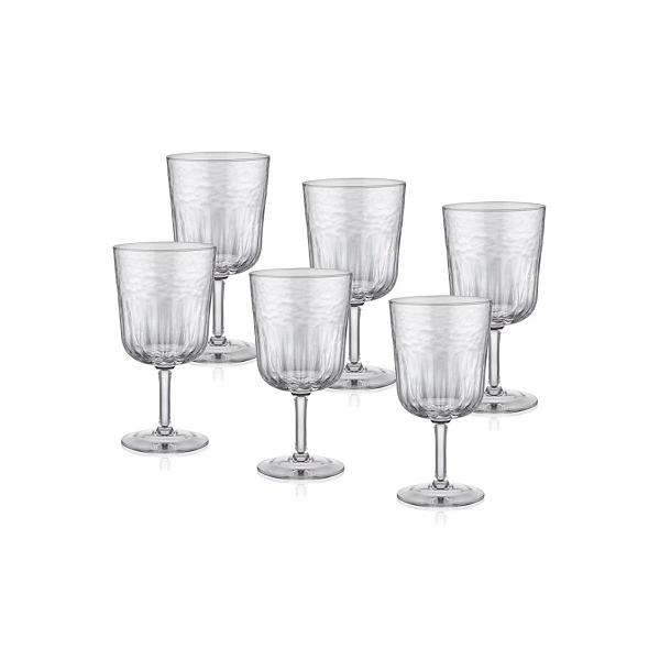 Kristalin Tulipa Opt.36 Wine 350 Ml Ayakli Bardak 6lı