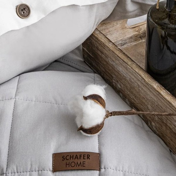 Schafer Home Soft Yatak Örtüsü Nevresim Seti 5 Parça-Gri